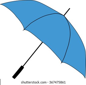blue umbrella