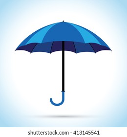 blue umbrella
