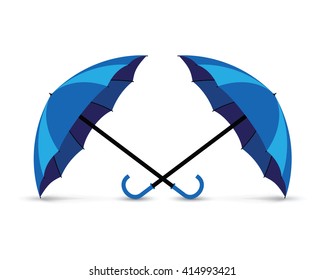 blue umbrella