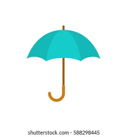 Blue umbrella icon. Vector