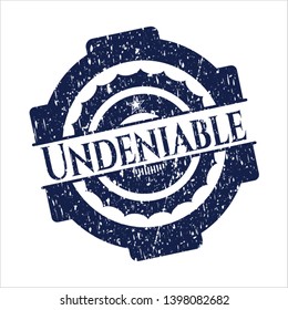 Blue Undeniable distress rubber grunge texture stamp