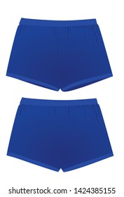 Blue under wear. vector illustration