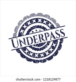 Blue Underpass rubber grunge texture seal