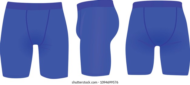 Blue underwear. vector illustration