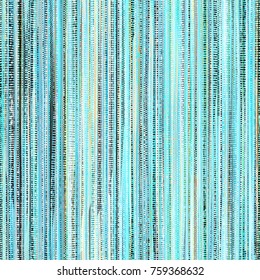 Blue uneven surface from vertical lines and small circles and rings. Like tribal woven pattern Seamless texture. Abstract vector background for web page, banners backdrop, fabric, home decor, wrapping