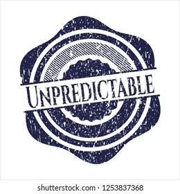 Blue Unpredictable distressed rubber grunge texture seal