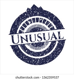 Blue Unusual distress rubber stamp with grunge texture