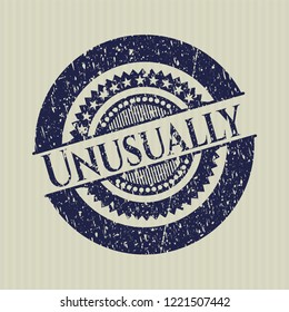 Blue Unusually distress rubber stamp
