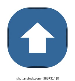 Blue Upload Icon