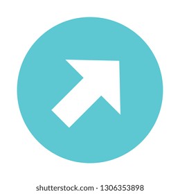 Blue Up-Right Arrow