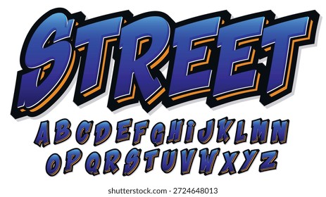 Blue Urban Graffiti Text Effect