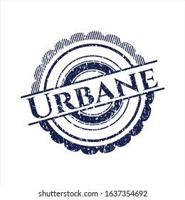 Blue Urbane distressed rubber texture