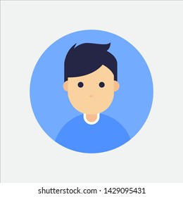 Blue user icon, you can use this icon for your mobile application or your website.