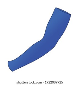 Blue UV Protection Arm Sleeve Vector for Template