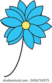 blue vactor flower just like her
