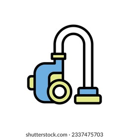 Blue Vacuum Icon Vector Illustration