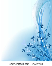 Blue vector abstract background
