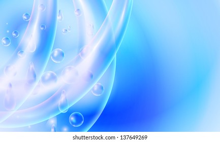 blue vector abstract background with bubble