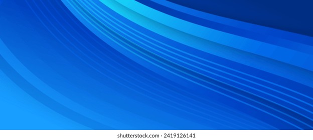 Blue vector abstract background with simple geometric shapes