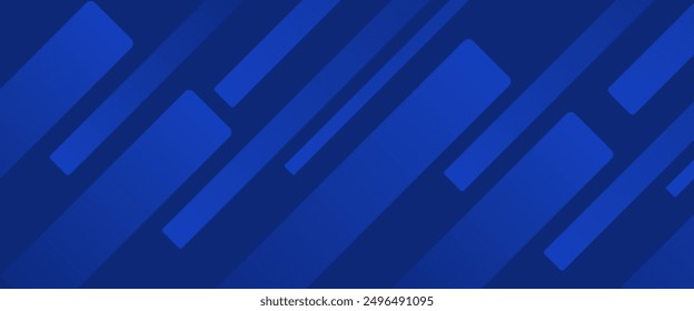 Blue vector abstract background with simple geometric shapes