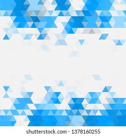 blue Vector abstract background. triangular design