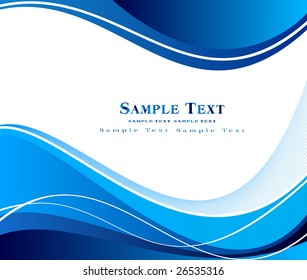 White Vector Background Blue Curve Line Stock Vector (Royalty Free ...