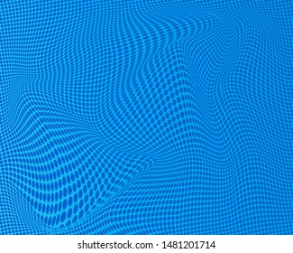 Blue vector abstract dot background