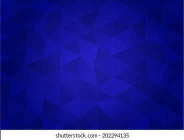 Blue vector abstract geometric polygonal background 