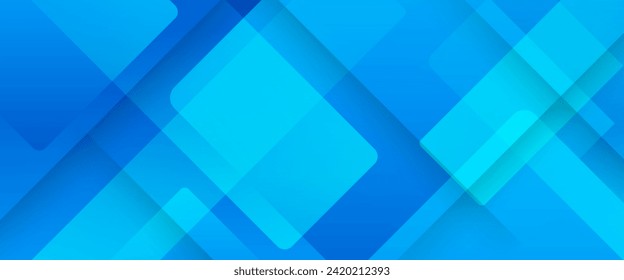 Blue vector abstract geometrical shape modern background