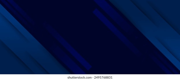 Blue vector abstract geometrical shape modern background