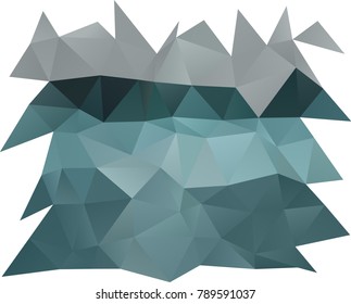 BLUE vector abstract mosaic template. A vague abstract illustration with gradient. The template can be used as a background for cell phones.