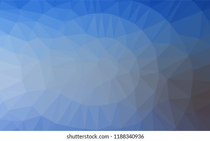 BLUE vector abstract polygonal cover. A completely new color illustration in a vague style. A completely new design for your business.