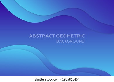 Fondo de arte del vector azul, fondo de curva de línea abstracta, para diseño de texto y mensaje.Vector