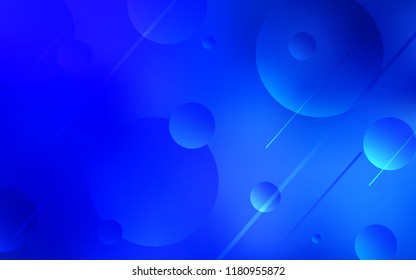 BLUE vector backdrop with dots. Abstract illustration with colored bubbles in nature style. Pattern can be used for beautiful websites.