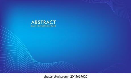 Blue vector background with abstract modern lines pattern waves design. Best design for your business