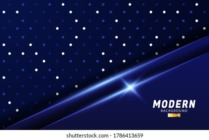 blauer Vektorhintergrund Bannerdesign mit blauer Linie.Überlappungen mit Papiereffekt.Realistischer Lichteffekt auf strukturiertem Hintergrund.Vektorgrafik.