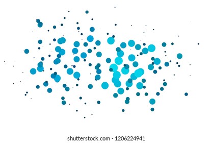 BLUE vector background with bubbles. Abstract illustration with colored bubbles in nature style. Design for business adverts.