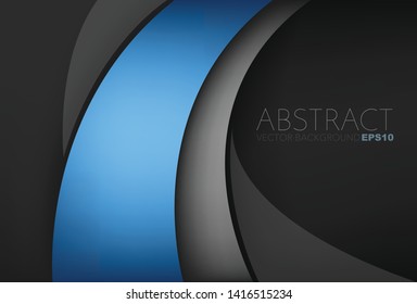 Blue Vector background curve line element