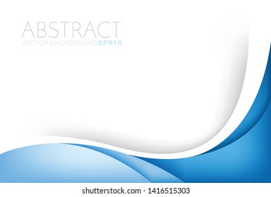Blue Vector background curve line element