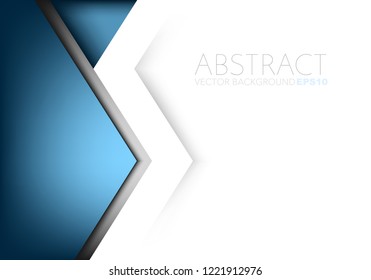 Blue vector background geometric element with white space for background design