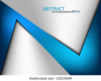 blue vector background overlap dimension 3d graphic message board for text and message design frame line shadow for modern web design eps10