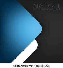 Blue vector background overlap layer triangle and geometric background with spaces for design