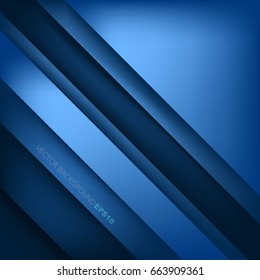 Blue vector background overlap layer with space for text design