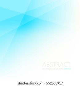 Blue vector background polygonal withe label with white space for text and message artwork design