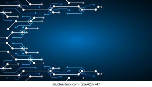 Blue vector background with rings, light lines. Futuristic technology style decoration design with triangular structure.EP.19.hi-tech communication concept innovation vector illustration background 