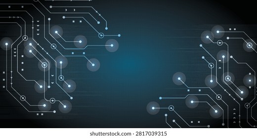 Blue vector background with rings, light lines. Futuristic technology style decoration design with triangular structure.EP.15.hi-tech communication concept innovation vector illustration background 