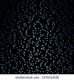 BLUE vector background with small and big stars. Colorful illustration in abstract style with gradient stars. Theme for cell phones.