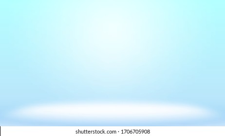 Blue vector background with spotlight scene and glow. Can be used for presentation and demonstration your product.