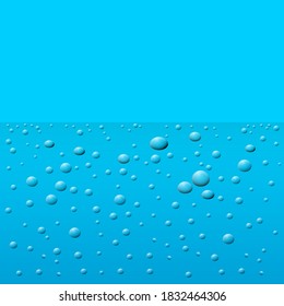 Blue Vector Background Water Bubbles Stock Vector (Royalty Free ...