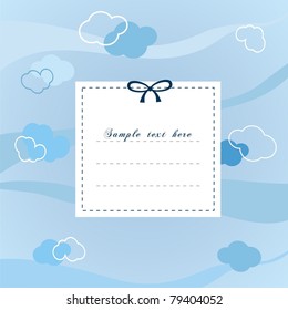 Blue vector banner